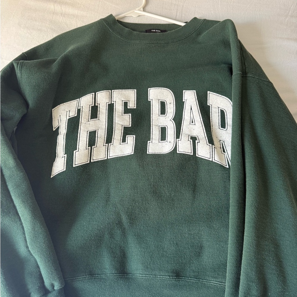 The Bar Green Varsity Sweatshirt
